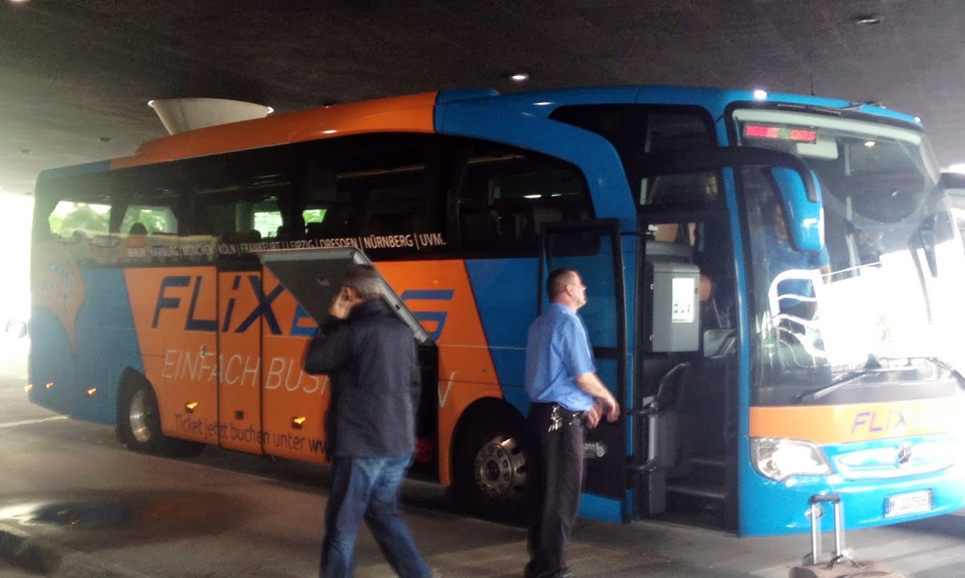 Der Flixbus am ZOB in München