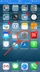iPhone Screenshot zur Deaktivierung von National Roaming von o2 und eplus
